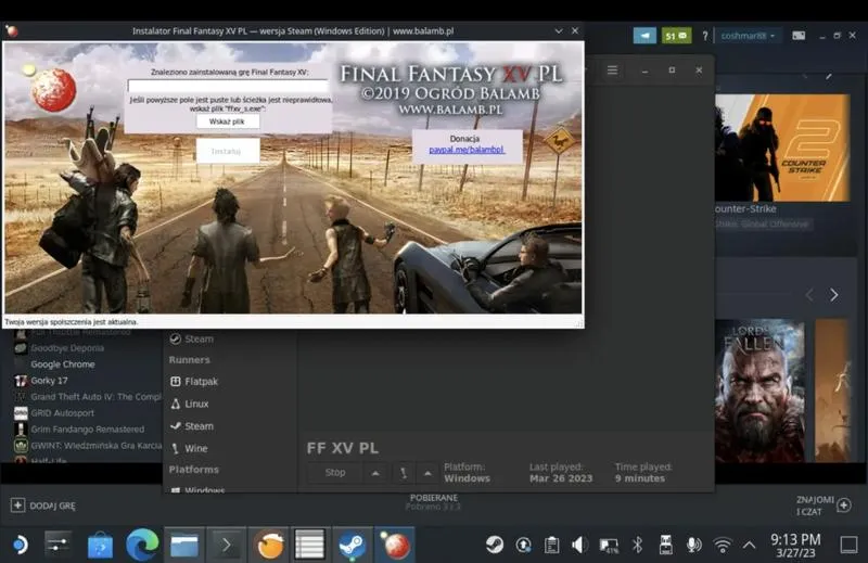 Instalacja spolszczenia FFXV krok po kroku