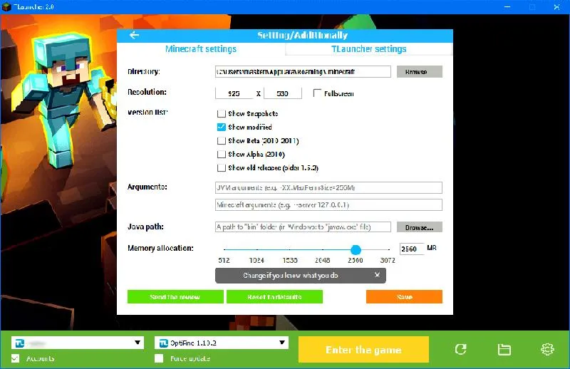 Minecraft TLauncher