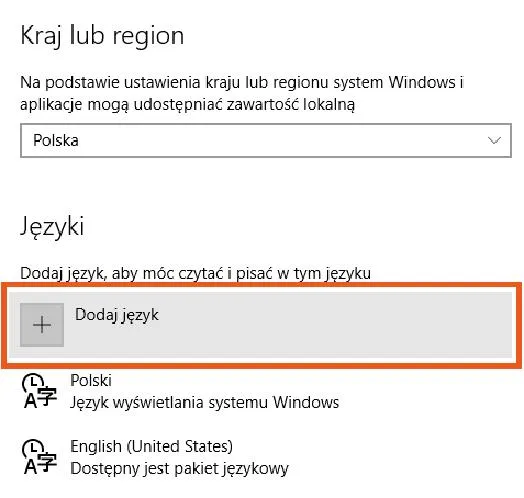 Spolszczenie Windows 10