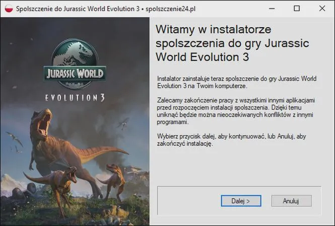 Spolszczenie do Jurassic World Evolution